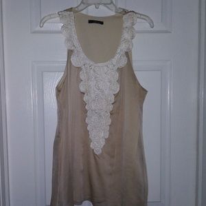 💜Pretty double layer tank blouse.